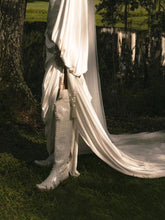 White Pearl Embroidered Snip Toe Lace-Up Over-The-Knee Boots Western Cowgirl Tall Heeled Boots